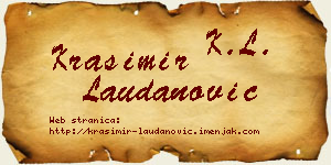Krasimir Laudanović vizit kartica